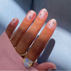 Do It Yourself Nails, Minimal Nails Art, Minimal Nails, Basic Nails, Sparkle Nails, Xmas Nails, Minimalist Nails, Classy Nails