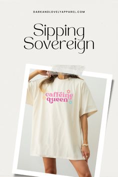 Embrace your coffee-obsessed persona with our Caffeine Queen T-Shirt. The perfect blend of coffee humor, aesthetic, and empowerment, this graphic tee is a must-have for any caffeine enthusiast. Get inspired by our collection of coffee lover quotes and styling tips for a chic, coffee-themed look. Java Aesthetic, Humor Aesthetic, Coffee Lover Quotes