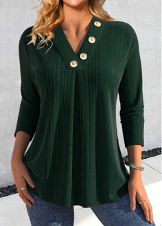 Color:Blackish Green;Size:S;Size:M;Size:L;Size:XL;Size:XXL;Package Contents:1 X T Shirt;Occasion:Other;Style:Casual; Long Tops For Women, Stylish Tops For Women, Trendy Tops For Women, Sequin Crop Top, Trendy Fashion Tops, Trendy Tops, Tops For Women, Fashion Tops, Long Sleeve Sweatshirts