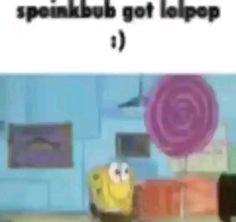 spongebob sitting in front of a computer screen with the caption'sprinkled got lapp? '