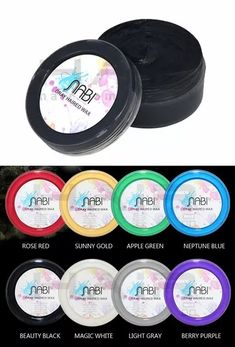 Color: beauty black (color appears differently on each individual's own hair color) Hold strength: light hold, dry Weight: 75 gram (travel size), 120 gram Country of origin: Taiwan Ingredients: Water, BG, bee wax, Carnauba Wax, Stearic acid, Cetearyl alcohol, PEG-60 Hydrogenated Castor Oil, Licorice extracts, tea extracts, royal jelly extracts, Stearoylglycerol, VP/VA copolymer, Adenosine monophosphate (AMP), 2-phenoxyethanol, Titanium Dioxide, mica, iron oxides, Pigment Blue 29 - easy-to-use temporary hair color enhancer - apply to dry hair with finger or comb - SGS approved. Safe,  Non-toxic, no heavy metal - light hold, non-sticky - formulated for both male and female, short or long hair.  - apply small amount for natural effect, use more for dramatic effect. - shampoo as usual to remov Red Sunnies, Hair Color Asian, Gel Wax, Temporary Hair Dye, Red Curly Hair, Different Hair Colors, Temporary Hair Color, Colored Curly Hair, Hair Color Pastel