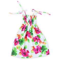 Spice up your little girl's wardrobe with this dancing Hawaiian dress. Easy, breezy and bright with an elasticized smock top & fun adjustable sunkiss ties. Size: S, M, L 100% Poplin Rayon Made in Hawaii, USA Size Chart in Inches Shirt Size Chest Width (front & back) Length S (2 - 4) 16" - 24" 21" M (6 - 8) 24" - 32" 24" L (10 - 12) 32 - 40" 27" Hawaiian Girl, Hawaii Usa, Smock Top, Hawaiian Dress, Tropical Style, Girls Wardrobe, Made Clothing, Easy Breezy, Aloha Shirt