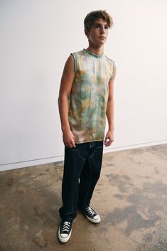 Introducing our newest addition to the collection - the Silk Jersey. This relaxed top is a modern take on vintage Basketball Jerseys, combining the luxurious feel of silk with a playful tie-dye design. Crafted from 100% silk, it features a 100% cotton rib at the neck and shoulders for added comfort and style. Add a pop of color to your wardrobe with our Silk Jersey in Rainbow. Shop now and elevate your style game with this must-have piece. Vintage Basketball Jerseys, Cactus Blossom, Cactus Blossoms, Vintage Basketball, Basketball Jerseys, Rainbow Shop, Bandana Scarf, Tie Dye Designs, Button Front Shirt