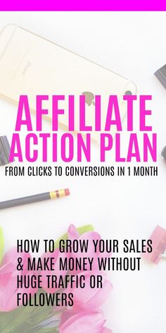 a pink cover with the words, how to grow your sales and make money without huge traffic or followers