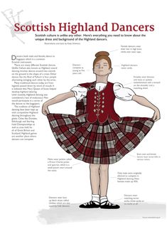 the scottish highland dancer is shown in this diagram