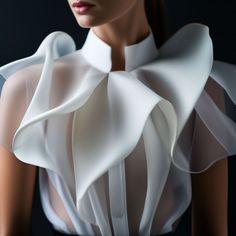 Mode Origami, Detail Couture, Ethno Style, Fashion Future, Concept Clothing, 3d Fashion, Fashion Sewing Pattern