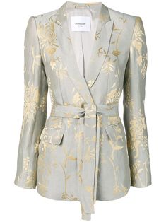 Belted Blazer, Blazer Designs, Suit Style, Silk Jacket, Blazer Fashion, Suit Fashion, Damask, Suits For Women