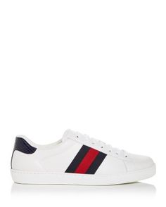 Gucci Men's Ace Low Top Sneakers Classic Gucci Sneakers, Gucci Designer Formal Sneakers, Gucci Designer Sneakers For Formal Occasions, Classic Gucci Sneakers With Embossed Logo, Bridal Boots, Buy Gucci, Gucci Men, Sneakers Online, Shoes Booties