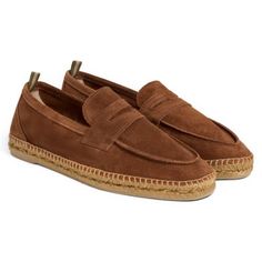 So durable, resilient, and comfortable, you’ll forget you have shoes on. Classic Brown Espadrilles With Round Toe, Comfortable Loafers With Woven Sole And Round Toe, Castaner Espadrilles, Penny Loafer, Penny Loafers, Nachos, Moccasins, Me Too Shoes, Penny