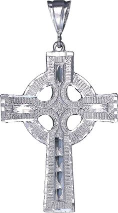 Find Large Sterling Silver Celtic Cross Pendant Necklace Diamond Cut Finish And Chain on eBay in the category Jewelry & Watches>Fine Jewelry>Necklaces & Pendants. Elegant Cross Pendant Necklace With Silver Chain, Elegant Necklace With Silver Chain And Cross Pendant, White Gold Necklace With Large Cross Pendant, White Cross-shaped Chain Jewelry, White Cross Chain Jewelry, Formal Cross Pendant Necklace With Chain, Formal Cross Pendant Chain Necklace, Formal Cross-shaped Metal Jewelry, Sterling Silver Cross Chain Jewelry