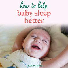 a baby laying on top of a bed with the words how to help baby sleep better