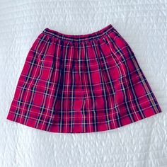 Nwot! Crewcuts Girls' Pull-On Skirt In Holiday Tartan. Size 6-7. Elastic Waistband. Fully Lined. Kids Bottoms, Tartan, Size 6, Elastic, Skirt, Customer Support, Fast Delivery, Full Service, Color