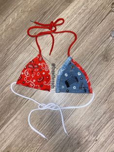 Bandana bra Red Summer Bra, Adjustable Bra For Summer, Adjustable Summer Bra, Trendy Triangle Top Beach Bra, Summer Cotton Bra For Beach, Summer Cotton Beach Bra, Summer Beach Cotton Bra, Summer Beach Bra In Cotton, Trendy Summer Triangle Top Bra