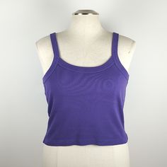 Nwot Express Tricot 100% Cotton Deadstock Purple Ribbed Knit Tank Top Medium 90s/Y2k Nwot Deadstock Size Medium 100% Cotton Purple Bundle 2 Or More Items And Receive 20% Off And Discounted Shipping! Questions? Leave A Comment Below! Box7 Casual Purple Ribbed Top, Purple Ribbed Knit Tops, Casual Purple Seamless Tops, Casual Seamless Purple Tops, Neon Pink Crop Top, Ribbed Knit Tank Top, Rose Gold Lace, Royal Blue Top, Spaghetti Strap Tank Top