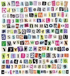 the alphabet is made up of many different letters