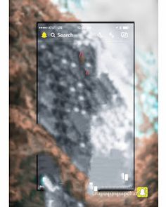 an image of a cell phone screen with the text search on it and a map in the background