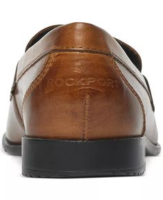 Rockport - Classic Penny Loafers Brown Cushioned Loafers For Business Casual, Cognac Round Toe Loafers For Semi-formal Occasions, Formal Brown Slip-ons With Cushioned Footbed, Cognac Slip-on Dress Shoes For Semi-formal Occasions, Cognac Slip-on Dress Shoes For Business Casual, Semi-formal Cognac Loafers With Round Toe, Brown Wingtip Loafers With Cushioned Footbed, Brown Almond Toe Dress Shoes With Cushioned Footbed, Loafers Online