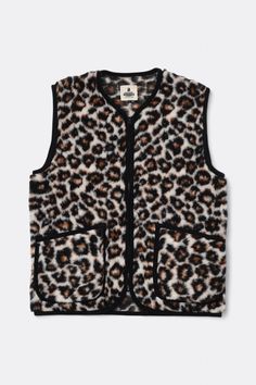 Gilet en Laine Coldbreaker - Pepitco Vest (Leopard) Bob Chapeau, Irish Houses, Future Clothes, Margaret Howell, Wool Vest, Shoes Outlet, Short En Jean, Sleeveless Vest, Minimalist Design