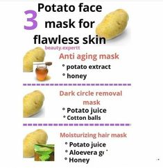 Potato For Skin, Potato Face Mask, Potato Face, Skin Face Mask, Face Care Tips, Skin Care Wrinkles, Beauty Tips For Skin, Skin Remedies