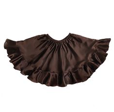 Dark brown satin mini skirt with ruffle. Size XS. New  | eBay Summer Satin Tiered Skirt, Silk Tiered Skirt Bottoms With Ruffles, Silk Tiered Skirt With Ruffles, Party Mini Flared Skirt With Ruffle Hem, Party Skort With Ruffle Hem, Party Mini Skirt With Ruffles, Satin Ruffled Skirt For Party, Spring Satin Ruffled Skirt, Ruffle Hem Skort For Party