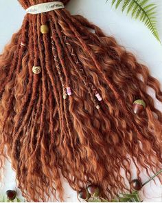 Hair Jewelry For Locs Men, Partial Dreads, New Dreads, Dreads Styles For Women, Dreadlocks Girl, Blonde Dreads, Dread Braids, Braid Jewelry, Hippie Hair