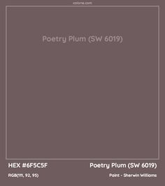 a poster with the words poetry plum sw and hex 555 - 659