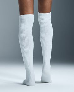 Treat your soles. These plush terry cotton socks have built-in arch support and are made with cotton from preferred sources. Is there anything comfier on the toes than terry? (We don't think so.) Its plush, inside-out terry cotton fabric hugs the feet and is made with cotton from preferred sources. The high silhouette offers you styling options – wear it stretched over the knee in classic athletic style or ruched down at the ankles for a soft and slouchy look. Whether you’re heading to the yoga Athletic Style, Athletic Fashion, Cotton Socks, Look Plus, Arch Support, Over The Knee, Knee High, Apparel Accessories, Cotton Fabric