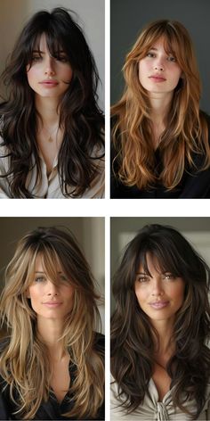 Get ready to slay with these 25 flattering long layered hairstyles with bangs for 2024! Whether you prefer a soft, face-framing fringe or a bold, eye-catching bang, these hairstyles are sure to make a statement. From layered waves to sleek and straight styles, there's a look here for everyone. #LongLayeredHairstyles #Bangs2024 #HairInspo #TrendyHair. Fringe Oval Face Long Hair, Soft Fringe Long Hair, Messy Haircut With Bangs, Hairstyles With A Fringe Ideas, Long Layered Haircuts With Bangs Fringes, Long Layered Hairstyles With Bangs, Haircuts For Long Hair With Layers And Bangs, Long Layered Hair Bangs, Curtain Bangs Messy