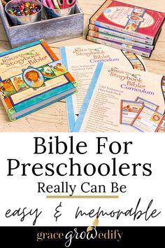 the bible for preschoolers really can be easy and enjoyable