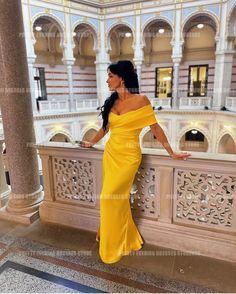 Simple Yellow 2024 Evening Dresses Mermaid Elegant Sexy Off The Shoulder Prom Growns Formal Satin Satin Fashion, Dresses Mermaid, Mermaid Evening Dresses, Mermaid Dresses, Off The Shoulder, Evening Dresses, Mermaid, Prom, Satin