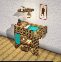 Bed In Minecraft, Chalet Minecraft, Minecraft Hus, Minecraft Cool, Minecraft Hack, Minecraft Education, Case Minecraft, Minecraft Decoration, Make A Bed