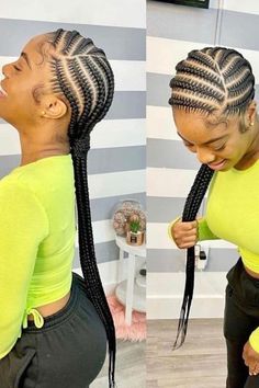 Feed In Braids Ponytail, Box Braids Hairstyles For Black Women, Braids Hairstyles Pictures, Protective Hairstyles Braids