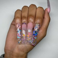 Acrylic Nail Set, Nail Design Inspiration, Studded Nails, Bling Acrylic Nails, I Love Nails, Acrylic Nails Coffin, Square Acrylic Nails, Dec 8