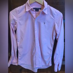 Perfect Condition Looks Brand New Seems To Last Forever Pink Ralph Lauren, Ralph Lauren Sport, Button Down Blouse, Ralph Lauren Tops, Button Downs, Button Down Shirt, Ralph Lauren, Slim Fit, Brand New