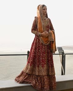 Orange Red Kameez Lehenga for Pakistani Bridal Dresses Kameez Lehenga, Choli Dress, Latest Bridal Lehenga, Wedding Lehenga Designs, Indian Bride Outfits, Bridal Lehenga Collection, Indian Bridal Dress, Bridal Dress Fashion, Indian Bridal Fashion