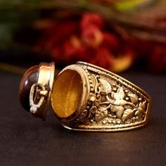 Poison Ring, Box Ring, Women Ring, Boho Ring, Brass Ring, Ring Women, Vintage Ring, Ring Vintage, Boho Rings