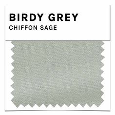 birdy grey chiffon sage fabric swatches, with the words birdy grey on