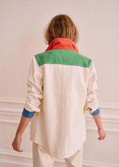 Will Jacket - Sézane x JCC+ - Colorblock - Organic Cotton - Sézane Personal Style Inspiration, Get Dressed, Color Blocking, Sewing Projects