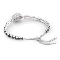 BOGO 40% OFF (Code: H40) Black Diamond Round Bracelet, Bracelets With Handset Stones As A Gift, Handset Stones Bracelets As Gift, Round Bracelets With Handset Stones For Gift, Bracelets With Handset Stones, Round Shape, As Gift, Handset Stones Bracelets With Round Shape As Gift, Silver Tennis Bracelet With Black Diamonds, Luxury Adjustable Gemstone Tennis Bracelet, Adjustable Silver Bracelet With Black Diamonds