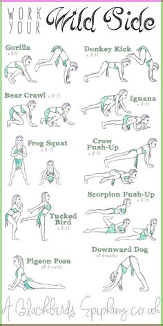 a poster with instructions for how to do the side planks in different poses and positions