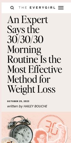 "When we got word that there was yet another method going viral that claimed to be the key to weight loss, you better believe we did a deep dive to learn what it was all about. The method in question? The 30/30/30 method. Ahead, we break down the details, how it works, and even some tips for trying it out yourself if you’re interested. But rest assured: Everybody is different, and the best weight loss method is..." ~Hailey Bouche Losing Weight Over 200 Pounds, Lose 30 Pounds In 30 Days, 21 Day Fix Before And After, Losing Weight On A Budget, Loss Weight Over 40, Losing 15 Pounds, 3 Week Slim Down, 40-30-10 Method, Lose 100lbs In A Year