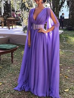 Maxi Dress Outfit, Chiffon Fashion, فستان سهرة, A Line Prom Dresses, Maxi Dress Wedding, Elegant Dresses For Women, Linnet, Chiffon Prom Dress, Prom Party Dresses