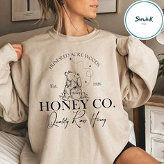 Vintage Disney Winnie Pooh Honey And Co Sweatshirt Jane Austen Shirts, Vintage Christmas Sweaters, Cruise Outfits, Group Boards, Pride And Prejudice, Vintage Disney, Jane Austen, Vampire Diaries, San Jose