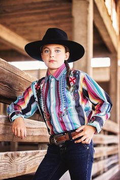 Wide brimmed hat and a rockmount shirt Multicolor Long Sleeve Western Shirt, Spring Embroidered Tops For Rodeo, Multicolor Cotton Western Shirt, Multicolor Cotton Tops For Rodeo, Embroidered Western Tops For Summer, Western Style Embroidered Summer Tops, Western Embroidered Shirt For Rodeo, Texas Gold, Wide Brimmed Hat