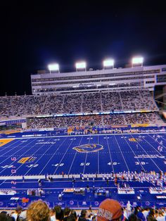 a football stadium filled with lots of people