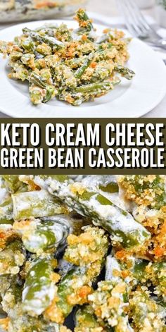 keto cream cheese and green bean casserole