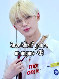 a man with glasses holding a pair of scissors in his hand and the caption says save this if you're an engine 39