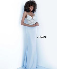 Fitted Prom Dress, Jersey Prom Dress, Fitted Prom Dresses, Jovani Prom, Prom Dresses Jovani, Blue Prom Dress, Stunning Prom Dresses, Prom Long, Junior Prom