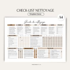 the printable checklist for netovage is shown in brown and tan colors