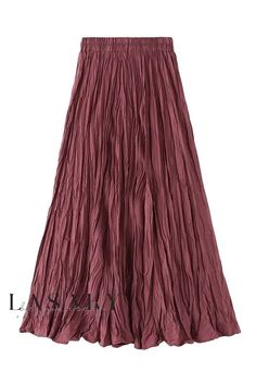 Lasaky - Winter Ensemble: Elegant Folded Pleated A-Line Skirt Paired with a Stylish Sweater Vest Winter Pleated Skirt, Burgundy Maxi Skirt, Skirt With Sweater, Velvet Pleated Skirt, Long Skirt Casual, Leopard Print Swimsuit, Maxi Skirts Summer, Friday Christmas, Gauze Skirts